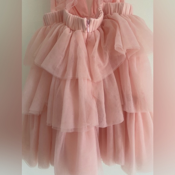 Mable Pink Chiffon Ruffled Mini Dress - Picture 7 of 7